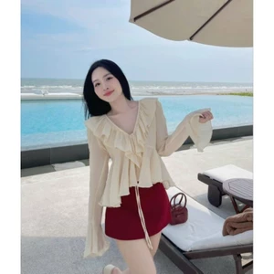 Set bộ chân váy mix áo voan tơ mềm mịn, nữ tính xinh lung linh