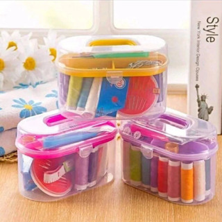 Hộp Kim Chỉ May Đồ Đa Năng Tiện Dụng 55 Món Phụ Kiện May Vá, Hộp Kim Chỉ Gia Đình Tiện Dụng