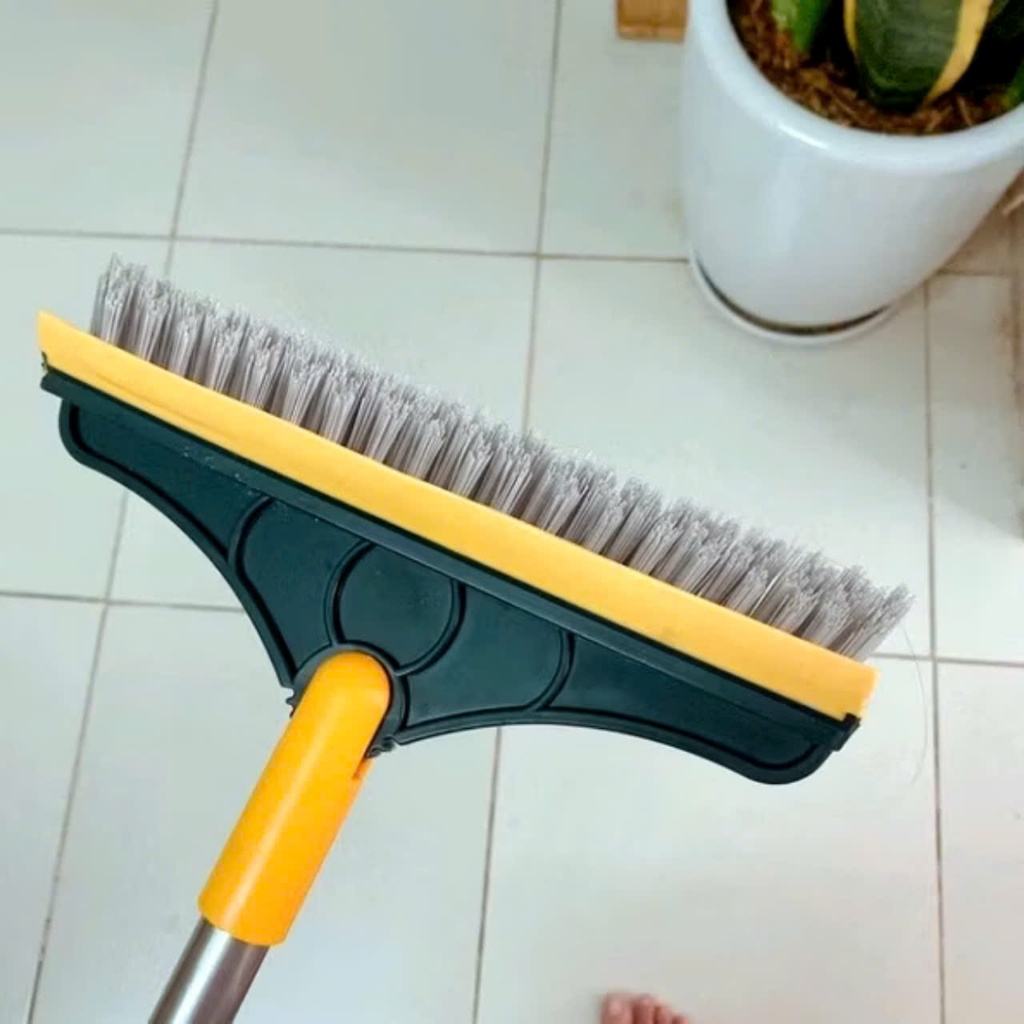 CHỔI QUÉT NHÀ VỆ SINH 120,  chổi chà sàn nhà tắm , nhà vệ sinh xanh thiết kế đầu gạt nước và đầu chổi xoay 120 độ - MA87
