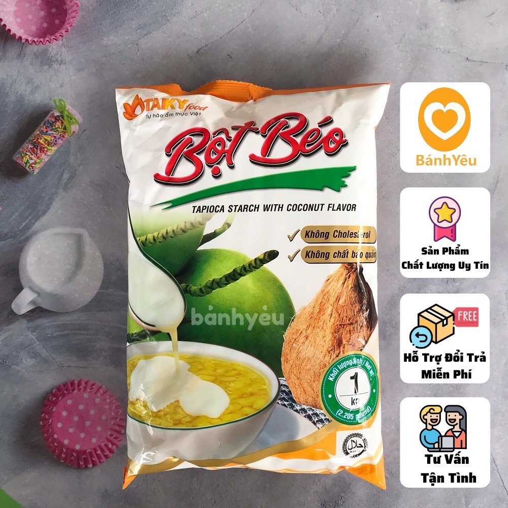 Bột Béo ĐẶC BIỆT Tài Ký 1kg - Nước cốt dừa, kem lạnh, các món chè,bánh,.. - PL01