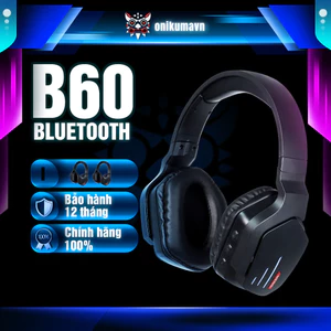 Tai Nghe Gaming ONIKUMA B60 Bluetooth, Micro HD, Âm Thanh Vòm Nổi