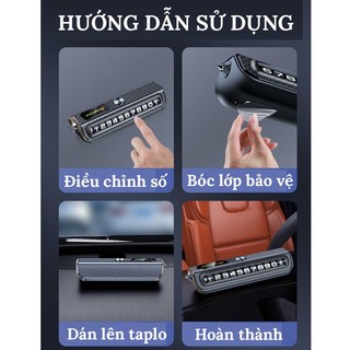 Bảng Số Điện Thoại Ô Tô VERSION 4 Gắn Taplo Xe Hơi – Kiêm Búa Phá Kính Thoát Hiểm Đa Năng