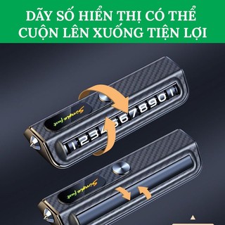 Bảng Số Điện Thoại Ô Tô VERSION 4 Gắn Taplo Xe Hơi – Kiêm Búa Phá Kính Thoát Hiểm Đa Năng