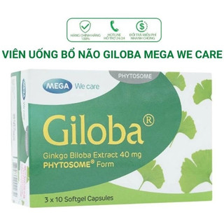 ✅[Chính Hãng]Giloba 40mg tuần hoàn máu não, cải thiện trí nhớ | Hộp 30 viên