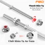 Thanh Đòn Tạ Phi 25mm, Tạ Thanh Đòn Chất Liệu Thép Mạ Inox Dài 1m2/1m5/1m8 Chịu Tải Lên Đến 100KG