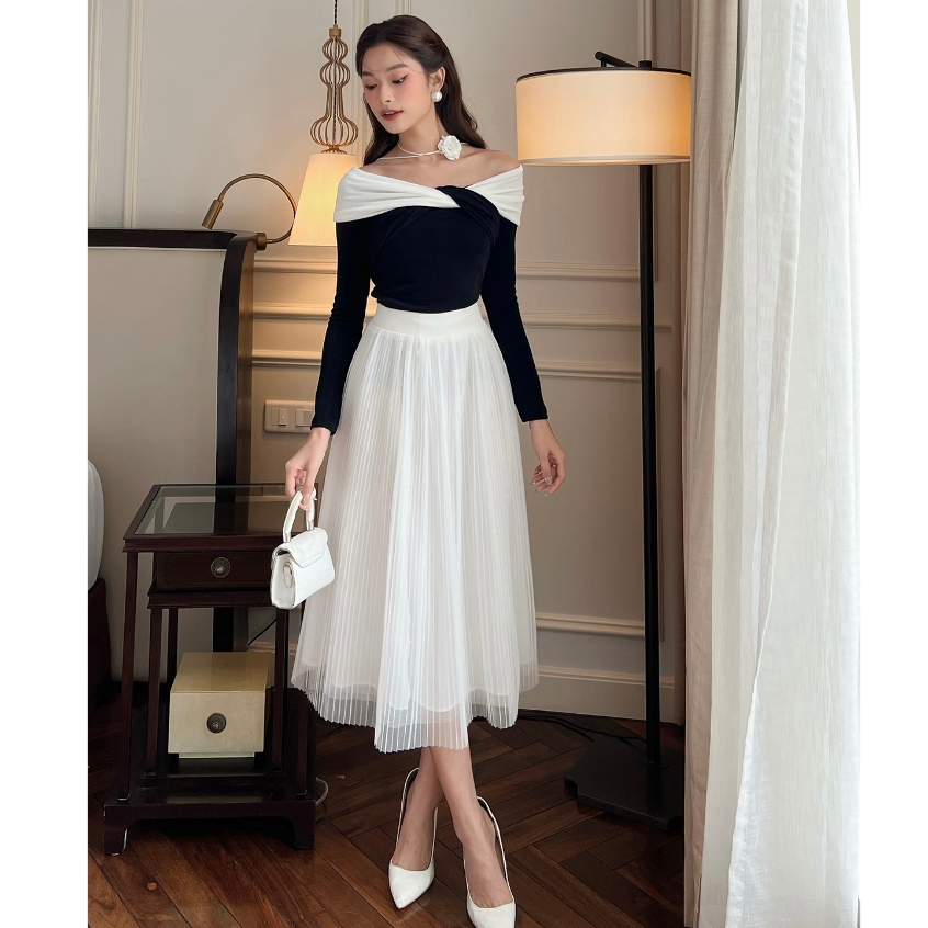 Ảnh BBSTORE’S Chân Váy Xếp Ly Sang Trọng Đi Làm Dự Tiệc - V1629 4