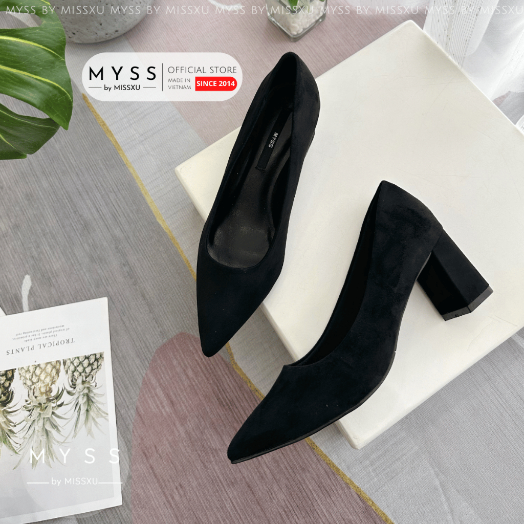 Giày cao gót nữ MYSS mũi nhọn gót trụ 6 cm cao cấp - CG288