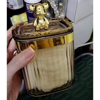 Lọ Đựng Tăm Mini Nắp Gấu Sang Trọng Trang Trí Siêu Sang,  HỘP ĐỰNG HÌNH GẤU - HOP3409