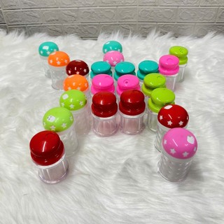 Combo 10 Hũ đựng tăm hạt tiêu , Hủ đựng tăm tiêu eo nắp màu làm từ Nhựa Việt Nhật Cao Cấp