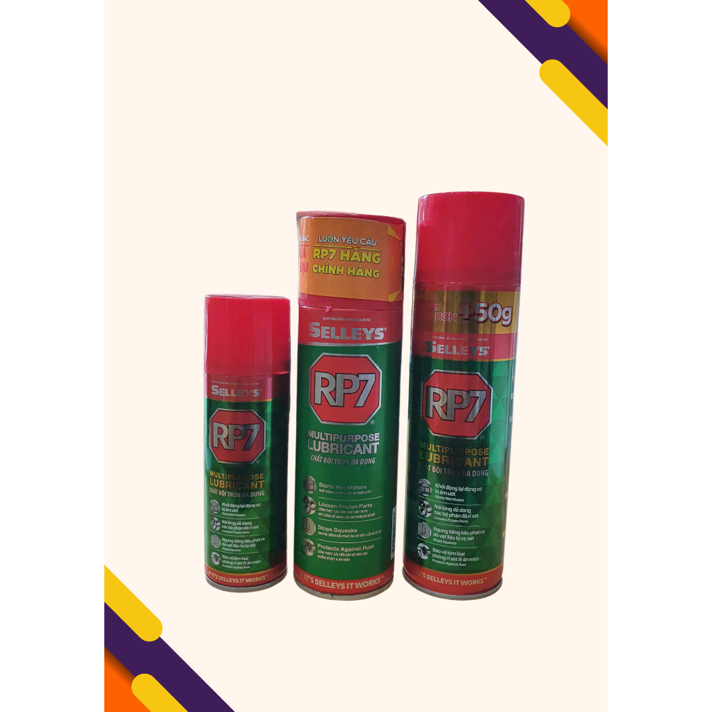 Chai Xịt Chống Rỉ Sét Và Bôi Trơn RP7 (Hàng chính hãng SELLEY) | Shopee ...
