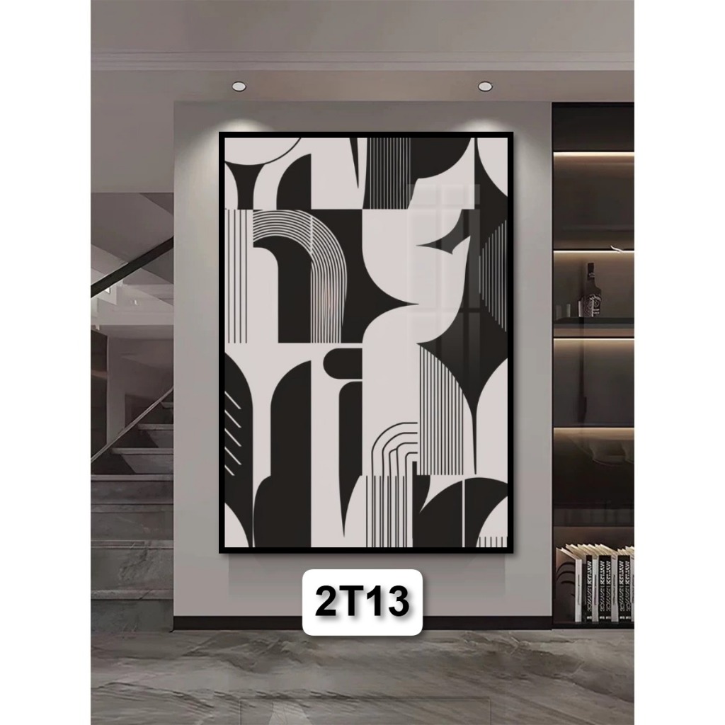 Tranh Trừu Tượng Treo Tường Trang Trí Phòng Khách/ Khách Sạn/ Decor Phòng Làm Việc Hiện Đại Tranh Gỗ Có Khung Cao Cấp