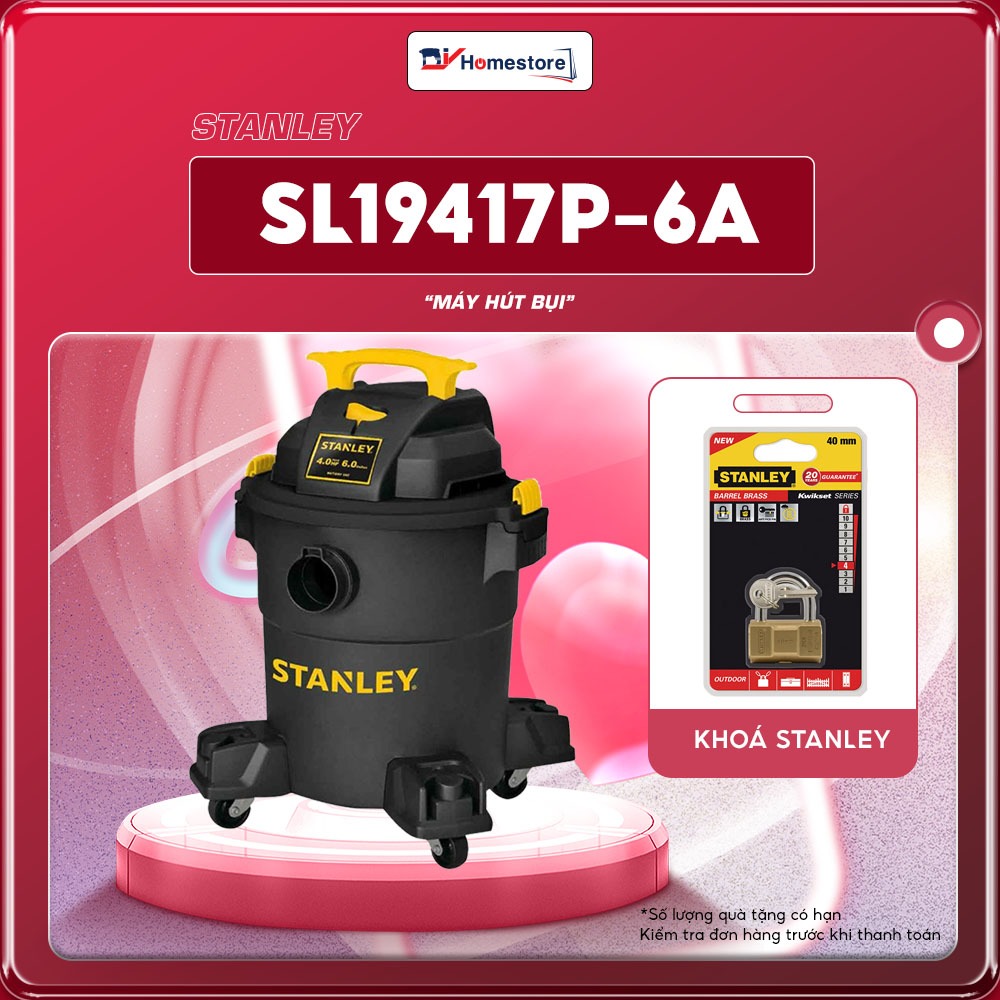 Ảnh Máy hút bụi công nghiệp khô và ướt Stanley SL19417P-6A 4000W 5.5HP - Bảo hành 12 tháng 1