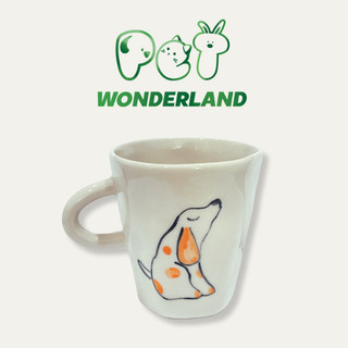 Ly gốm thủ công 180ml Pet Wonderland dễ thương hình Mèo và Cún