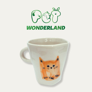 Ly gốm thủ công 180ml Pet Wonderland dễ thương hình Mèo và Cún