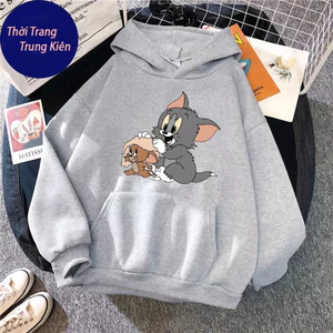 Hoodie Trẻ Em Hình Mèo Lau Đầu Cho Chuột - Hàn Quốc, Chất Vải Nỉ Cotton Mềm Mịn Dành Cho Bé (M 148)