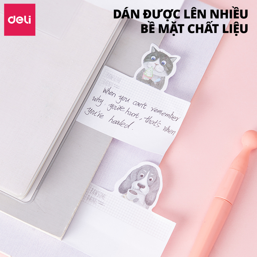 Giấy Note Ghi Chú Đa Dạng Mẫu Deli Giấy Ghi Chú Đánh Dấu Tiện Lợi Giấy Nhớ Nhiều Màu Cute Nghộ Nghĩnh