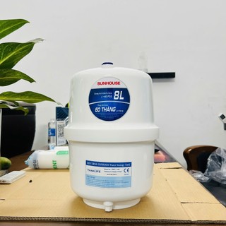 Bình áp nhựa 8 Lít Sunhouse - Tặng kèm van bình áp - Bảo hành 6 tháng