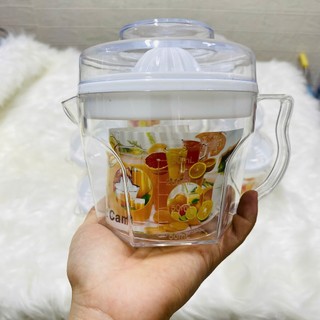 Dụng cụ vắt cam trong suốt chất liệu nhựa Cao Cấp có lưới lọc, nắp đậy kèm ca đong định mức