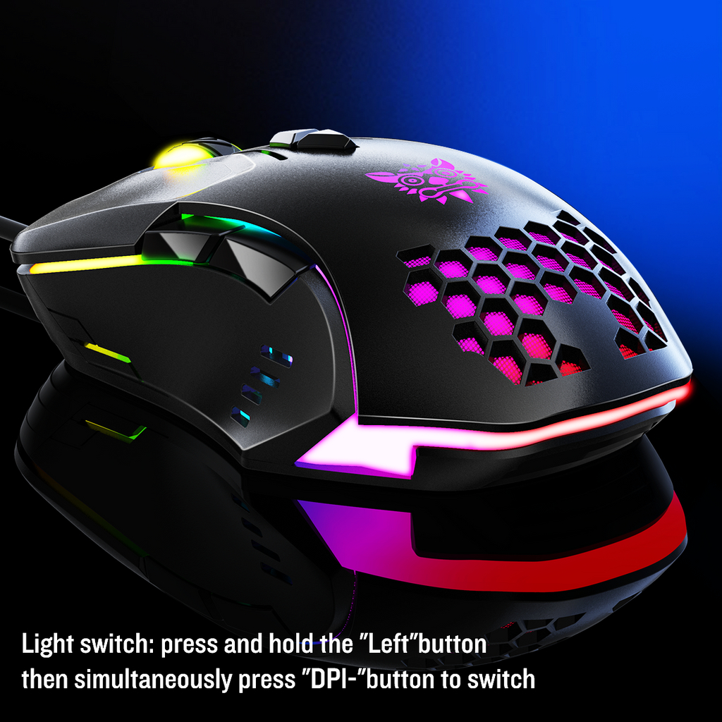 Chuột Gaming Có Dây ONIKUMA CW902 - 6400 DPI, Led RGB, siêu nhạy