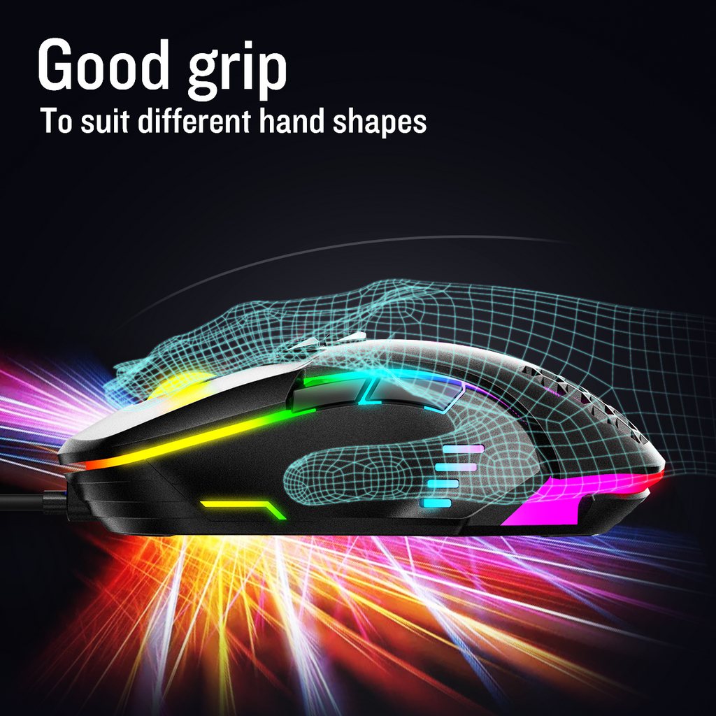 Chuột Gaming Có Dây ONIKUMA CW902 - 6400 DPI, Led RGB, siêu nhạy
