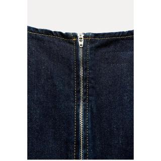 Đầm Zara made in Morocco denim midi không tay