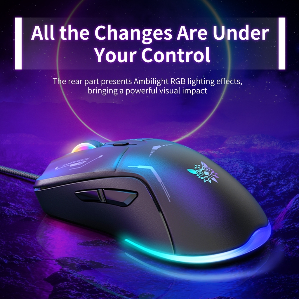 Chuột Gaming C Có dây + 2.4G không dây ONIKUMA CW917 -  3600 DPI, Led RGB