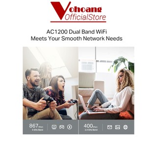 Bộ phát WiFi TP-LINK Archer C64 Băng Tần Kép Gigabit MU-MIMO AC1200