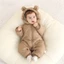 Body phao lót nhung Bodysuit liền thân dài tay bông ấm, áo liền quần hàng Quảng Châu cho bé trai bé gái mặc đông SLD12