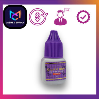 Keo nối mi LASHES SUPPLY crytal glue chính hãng _keo tím - dụng cụ nối mi