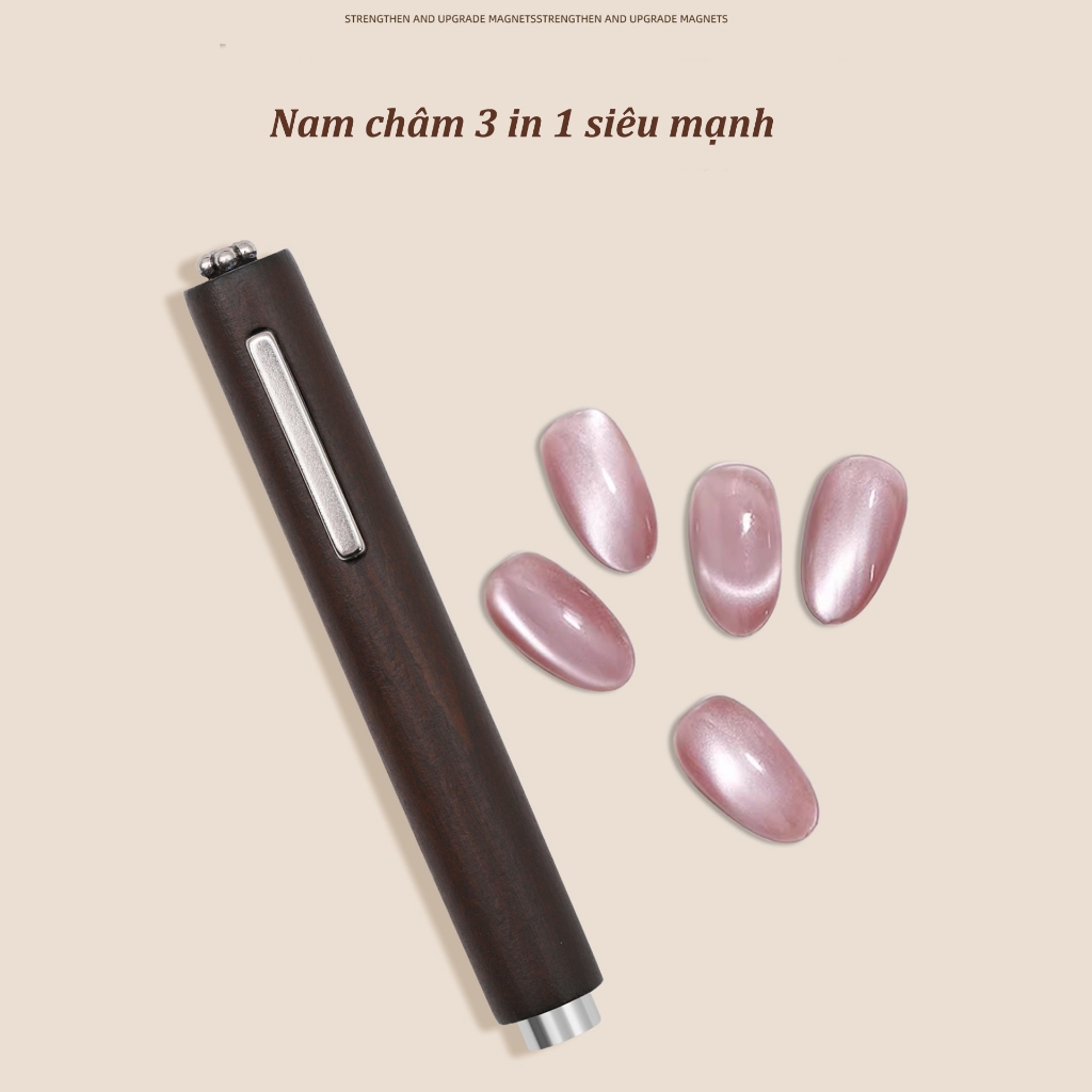 Nam châm 3in1 siêu mạnh, tiện dụng hơ mắt mèo làm nails