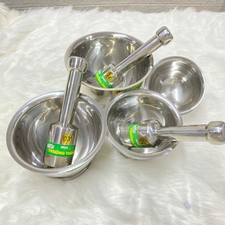Bộ cối chày bằng Inox cao cấp, gồm cối và chày