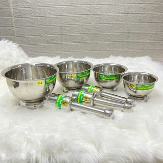 Bộ cối chày bằng Inox cao cấp, gồm cối và chày