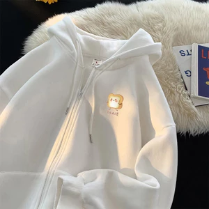 Áo Khoác Trẻ Em Chất Vải Cotton Mềm Mịn Co Giãn, Hình Bánh Mì Toast Đáng Yêu Dành Cho Bé