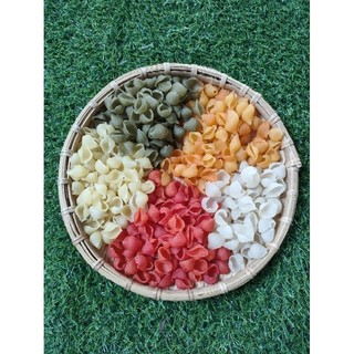 Combo 2kg Nui Rau Củ bao gồm 500g nui xoắn .500g nui dài.500g nui ngắn.500g nui sò Tặng 1 gói phở rau củ 400g