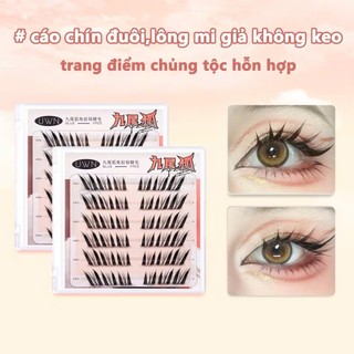 Lông Mi Phong Cách Cáo Chín Đuôi, Lông Mi Không Keo Dán, Mắt Phóng To Tự Nhiên, Lông Mi Giả Cáo