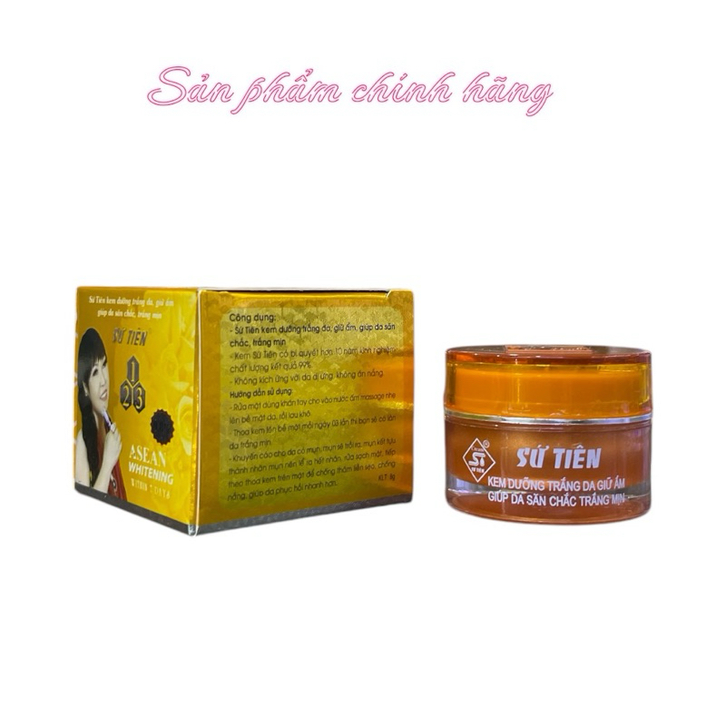 Kem Sứ Tiên Vàng Cao Cấp trắng, giữ ẩm 8g chính hãng