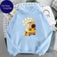Áo Hoodie Có Túi Dành Cho Bé Hình Capy Bara Đeo Phao Vịt Đáng Yêu Hot Trend Chất Vải Nỉ Cotton (M 155)