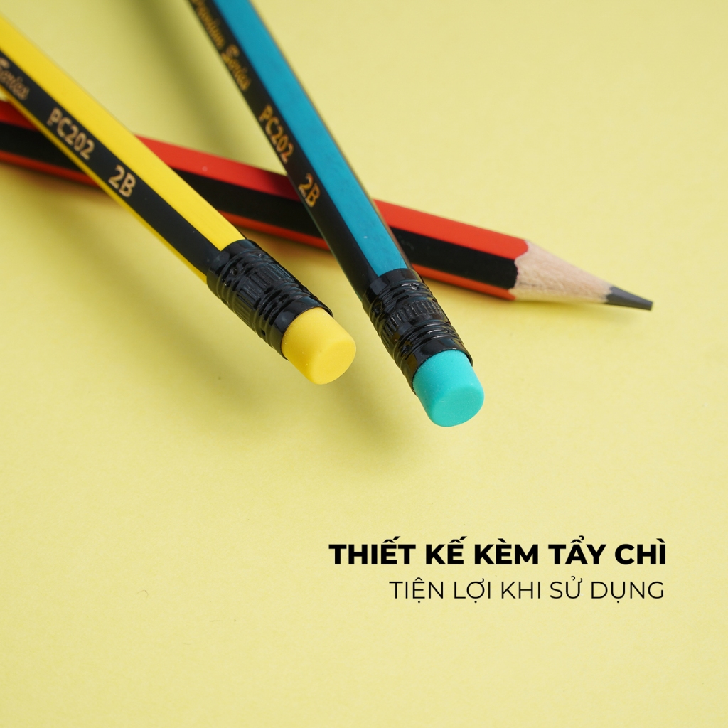 Hộp Bút Chì Gỗ Có Tẩy 2B 4B 6B CLASSMATE Nét Bút Mịn, Hình Dáng Đơn Giản , Dùng Để Luyện Chữ Cho Học Sinh CL-PC403/412