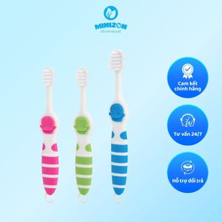 Bàn Chải Đánh Răng Cho Bé Từ 1-3 Tuổi Kuku: Hồng - Xanh Lá - Xanh Trời