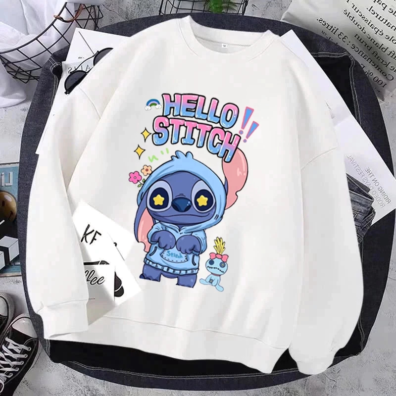 Áo Sweater - Phong Cách Hàn Quốc, Hình Gấu Xanh Hello Stitch Siêu Đáng Yêu Dành Cho Các Bé (M 134)