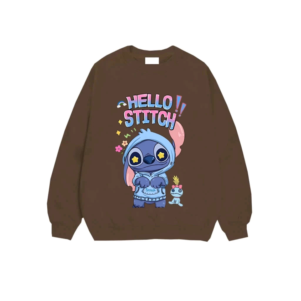 Áo Sweater - Phong Cách Hàn Quốc, Hình Gấu Xanh Hello Stitch Siêu Đáng Yêu Dành Cho Các Bé (M 134)