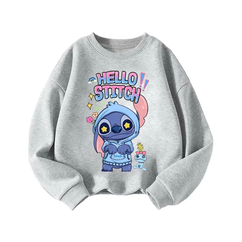 Áo Sweater - Phong Cách Hàn Quốc, Hình Gấu Xanh Hello Stitch Siêu Đáng Yêu Dành Cho Các Bé (M 134)