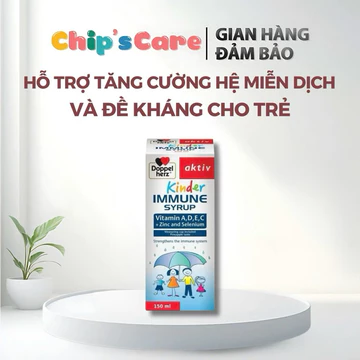 Siro tăng đề kháng cho bé Doppelherz Kinder Immune Syrup cho bé từ 1 tuổi của Đức