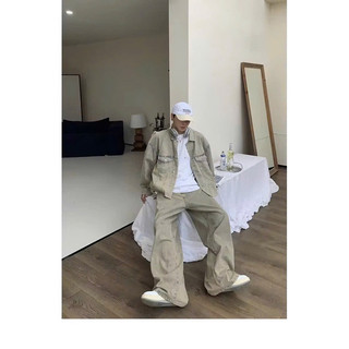 Sét Denim Jeans Nam Nữ Form Rộng Dáng Suông Màu Nude Trẻ Trung, Thời Trang Unisex