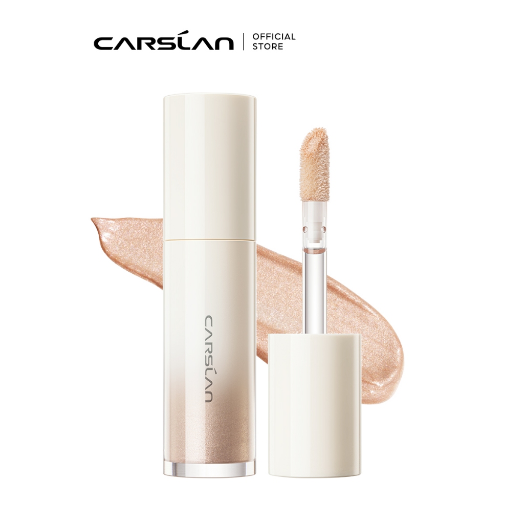 Kem highlight dạng lỏng 3D, bắt sáng đa chiều, hiệu ứng ánh nhũ tự nhiên Carslan Glitter Shimmer Face 15g