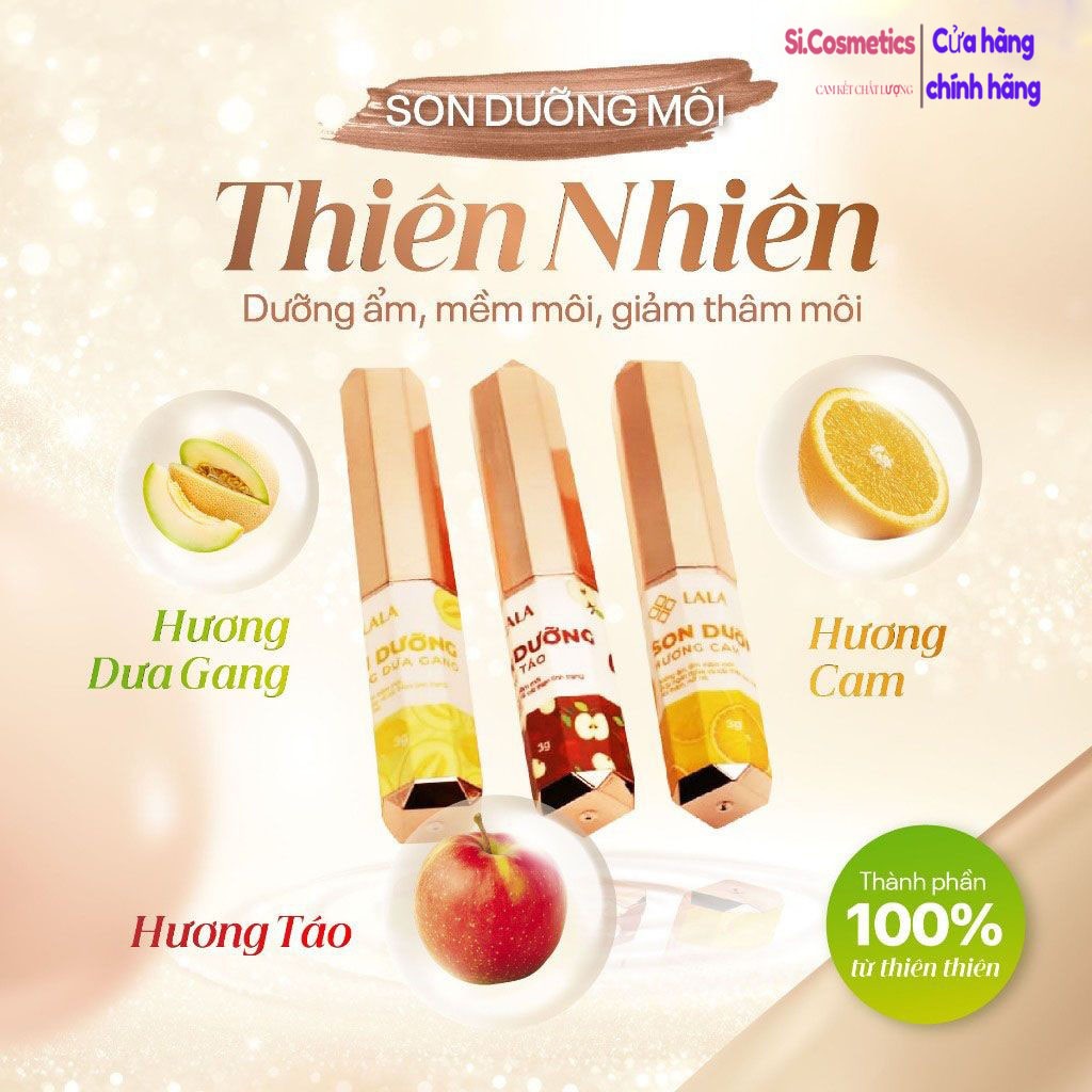 Son Dưỡng Môi LALA  Son dưỡng môi thiên nhiên giúp hồng, mềm mịn và mờ thâm sau 3-4 tuần