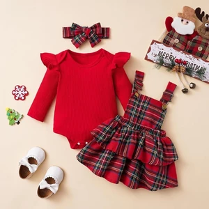Set Suit Váy Yếm tặng kèm đội đầu hàng qccc cho bé gái cover Hàn xinh xỉu