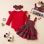 Set Suit Váy Yếm tặng kèm đội đầu hàng qccc cho bé gái cover Hàn xinh xỉu