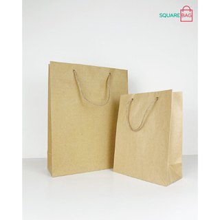 Túi Giấy Kraft Trơn Quai Xỏ. COMBO 10 cái