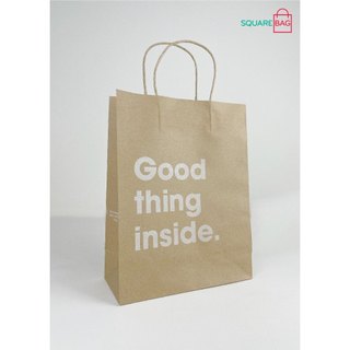 TÚI GIẤY KRAFT NÂU QUÀ TẶNG GOOD THING INSIDE. KÍCH THƯỚC 22 x 10 x 28.7 CM